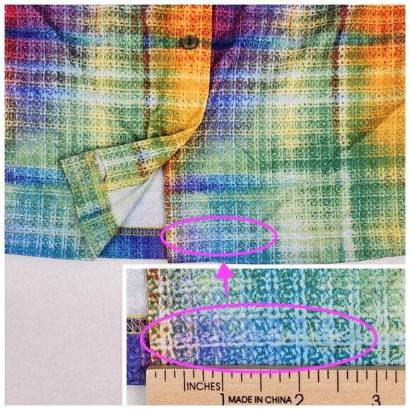 The Limited Long Sleeve Button Up Shirt Size XS (estimated) Multicolored - Picture 6 of 8